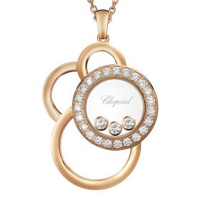 Halsschmuck, Roségold, Chopard Happy Dreams Anhänger mit Kette 799769-5002