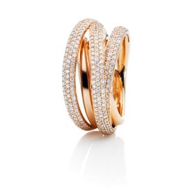 Ringe, Roségold, Capolavoro Ring Cielo RI9BRW02604