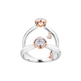 Weißgold, Ringe, Capolavoro Ring Sweet Heart RI8B0005071.0.25TW-VS