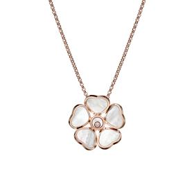Roségold, Halsschmuck, Chopard Happy Hearts Flowers Halskette 79A085-5301