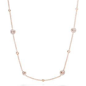 Roségold, Halsschmuck, Pomellato Pom Pom Dot wendbare Halskette, Ref: PCC6031O7WHRDB000