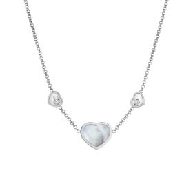 Weißgold, Halsschmuck, Chopard Happy Hearts Collier Halskette 81A082-1301