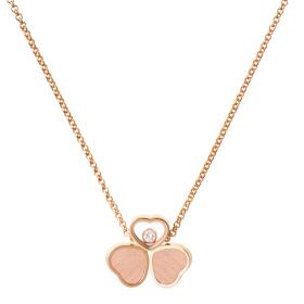 Halsschmuck, Roségold, Chopard Happy Hearts Wings Halskette 81A083-5711