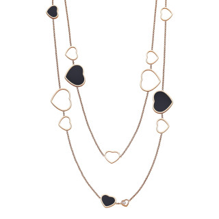 Roségold, Halsschmuck, Chopard Happy Hearts Halskette , Ref: 817482-5201