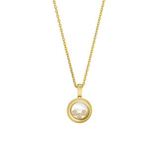 Gelbgold, Halsschmuck, Chopard Happy Diamonds Icons Anhänger mit Halskette, Ref: 79A018-0001