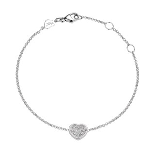 Weißgold, Armschmuck, Chopard My Happy Hearts Armband, Ref: 85A086-1091