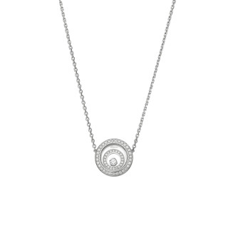 Weißgold, Halsschmuck, Chopard Happy Spirit Halskette, Ref: 818230-1001