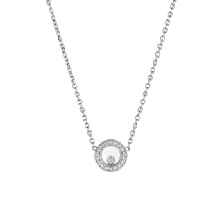 Weißgold, Halsschmuck, Chopard Happy Diamonds Icons Halskette, Ref: 81A017-1201