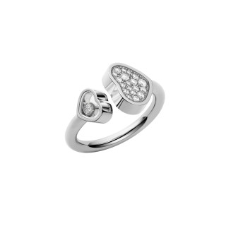 Weißgold, Ringe, Chopard Happy Hearts Ring, Ref: 829482-1900
