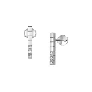Weißgold, Ohrringe, Chopard Ice Cube Ohrstecker, Ref: 837702-1002