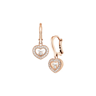 Roségold, Ohrringe, Chopard Happy Diamonds Icons Ohrhänger, Ref: 83A054-5401