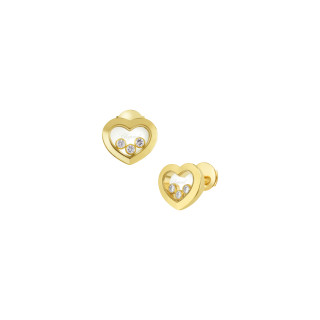 Gelbgold, Ohrringe, Chopard Happy Diamonds Icons Ohrstecker, Ref: 83A611-0001