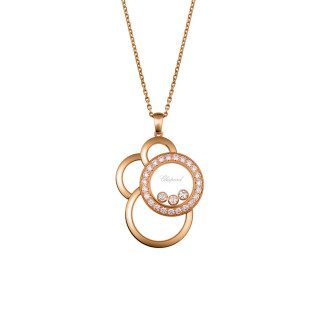 Roségold, Halsschmuck, Chopard Happy Dreams Anhänger mit Halskette, Ref: 799769-5002