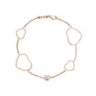 Roségold, Armschmuck, Chopard Happy Hearts Armband, Ref: 857482-5001