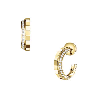 Gelbgold, Ohrringe, Chopard Ice Cube Creolen, Ref: 837008-0001