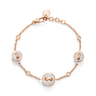 Roségold, Armschmuck, Pomellato Pom Pom Dot wendbares Armband, Ref: PBC6031O7WHRDB000