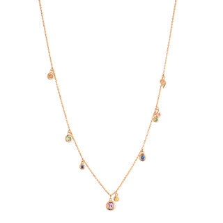 Roségold, Halsschmuck, Capolavoro Collier Prosecco , Ref: CO9SMC00676.RAINBOW