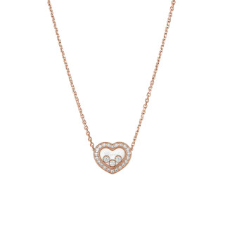 Roségold, Halsschmuck, Chopard Happy Diamonds Icons Halskette, Ref: 81A611-5201