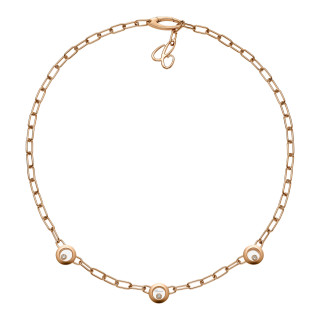 Roségold, Halsschmuck, Chopard Happy Diamonds Icons Halskette, Ref: 81A117-5101
