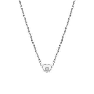 Weißgold, Halsschmuck, Chopard My Happy Hearts Collier, Ref: 81A086-1001