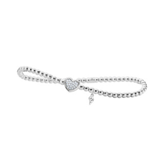 Weißgold, Armschmuck, Capolavoro Armband Dolcini Herz klein , Ref: AB8BRW00360.INNEN.17