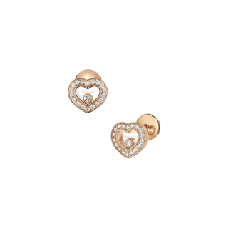 Roségold, Ohrringe, Chopard Happy Diamonds Icons Ohrstecker, Ref: 83A054-5201