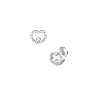 Weißgold, Ohrringe, Chopard Happy Diamonds Icons Ohrstecker, Ref: 83A192-1001