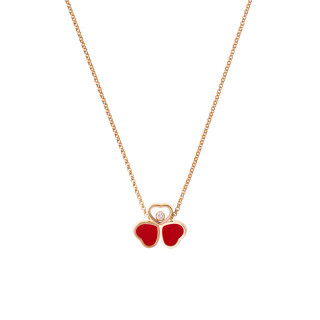 Roségold, Halsschmuck, Chopard Happy Hearts Wings Halskette, Ref: 81A083-5811