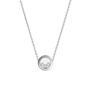 Weißgold, Halsschmuck, Chopard Happy Diamonds Icons Halskette, Ref: 81A018-1001