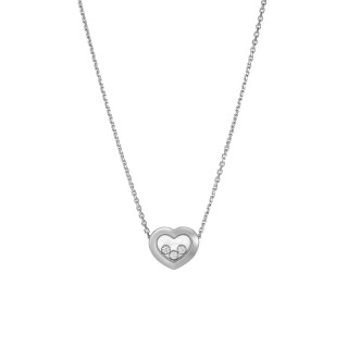 Weißgold, Halsschmuck, Chopard Happy Diamonds Icons Halskette, Ref: 81A611-1001