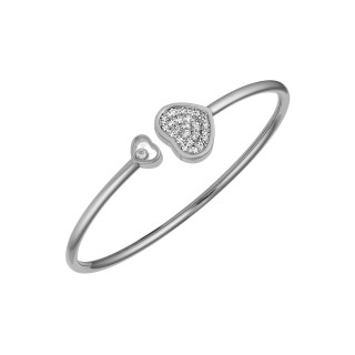 Weißgold, Armschmuck, Chopard Happy Hearts Armreif, Ref: 857482-1900