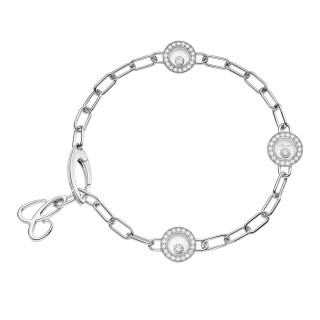 Weißgold, Armschmuck, Chopard Happy Diamonds Icons Armband, Ref: 85A117-1221