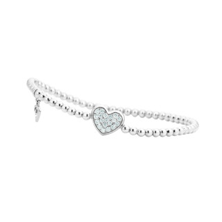 Weißgold, Armschmuck, Capolavoro Armband Dolcini Herz , Ref: AB8BRW00351.INNEN.17-M