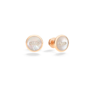 Roségold, Ohrringe, Pomellato Pom Pom Dot Ohrringe, Ref: POC4030O7WHRDB0MP
