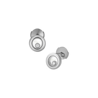 Weißgold, Ohrringe, Chopard Happy Diamonds Icons Ohrstecker, Ref: 83A017-1001
