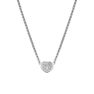 Weißgold, Halsschmuck, Chopard My Happy Hearts Halskette, Ref: 81A086-1901