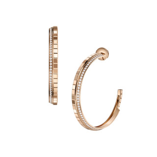 Roségold, Ohrringe, Chopard Ice Cube Creolen, Ref: 837008-5002
