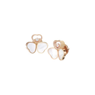 Roségold, Ohrringe, Chopard Happy Hearts Wings Ohrstecker, Ref: 83A083-5301
