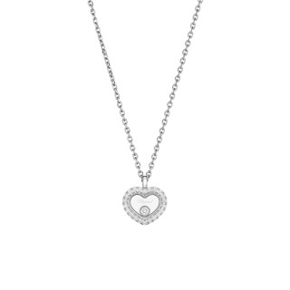 Weißgold, Halsschmuck, Chopard Happy Diamonds Icons Halskette, Ref: 81A192-1201