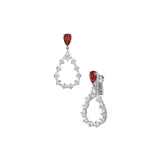 Weißgold, Ohrringe, Chopard L'Heure Du Diamant Drop Ohrhänger, Ref: 84A063-1301