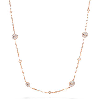 Roségold, Halsschmuck, Pomellato Pom Pom Dot wendbare Halskette, Ref: PCC6031O7WHRDB000