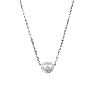 Weißgold, Halsschmuck, Chopard Happy Diamonds Icons Halskette, Ref: 81A054-1001
