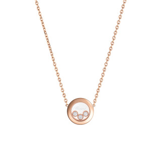 Roségold, Halsschmuck, Chopard Happy Diamonds Icons Halskette, Ref: 81A018-5001