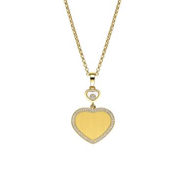 Halsschmuck, Gelbgold, Chopard Happy Hearts Golden Hearts Halskette