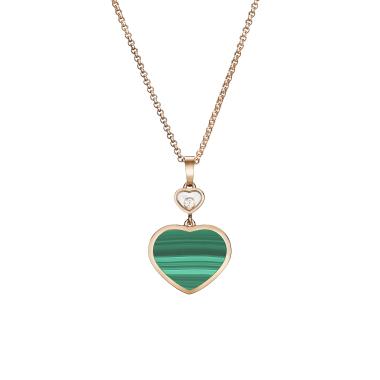 Halsschmuck, Roségold, Chopard Happy Hearts Anhänger