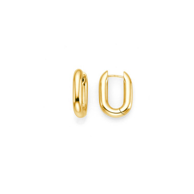         Gelbgold, Ohrringe, Clioro Scharnier-Creolen