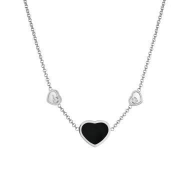 Halsschmuck, Weißgold, Chopard Happy Hearts Halskette