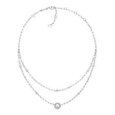         Weißgold, Halsschmuck, Chopard Happy Diamonds Icons Halskette