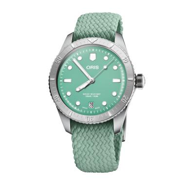 Unisex, Automatik, ORIS Divers Sixty‑Five 'Cotton Candy'