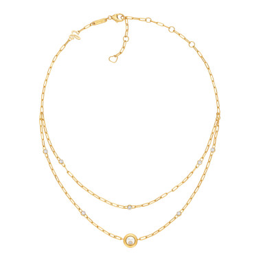         Gelbgold, Halsschmuck, Chopard Happy Diamonds Icons Halskette